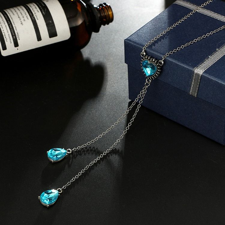 Hjärta Kristall Halsband