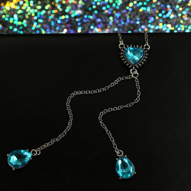 Hjärta Kristall Halsband