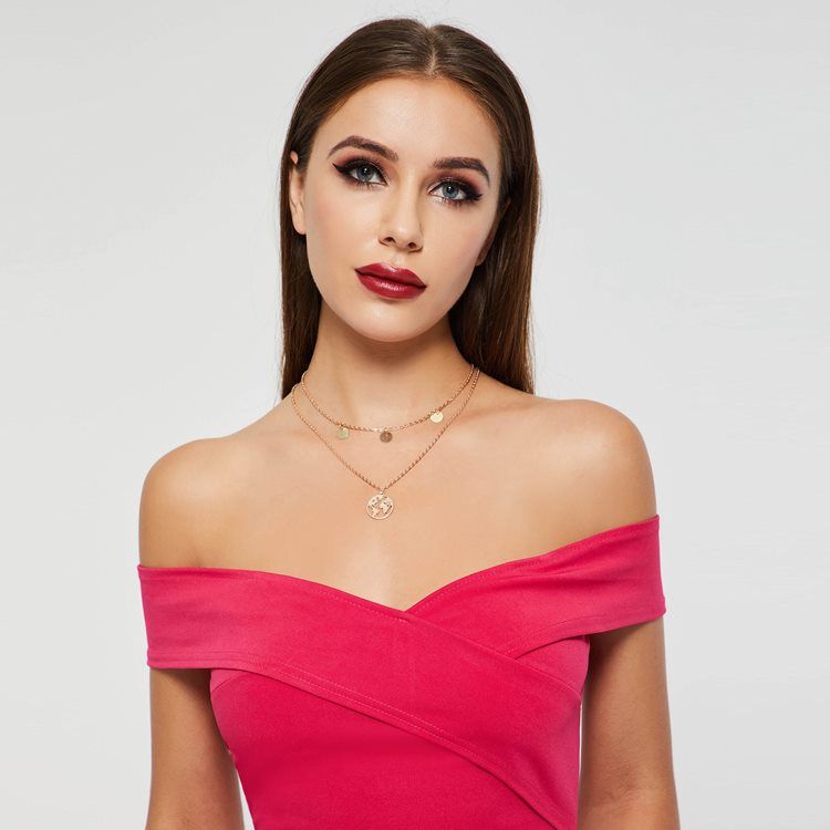 Karta Dubbelkedja Charm Halsband