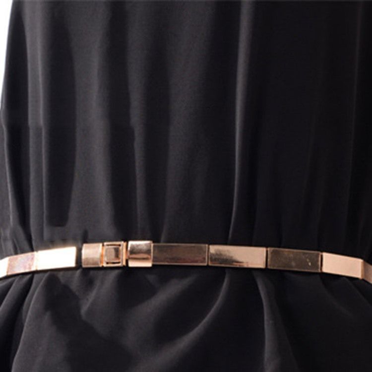 Metal Bambu Smalt Band Elastiskt Bälte