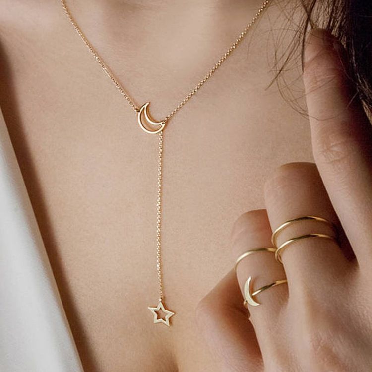 Moon&Star Goddess Hänge Halsband