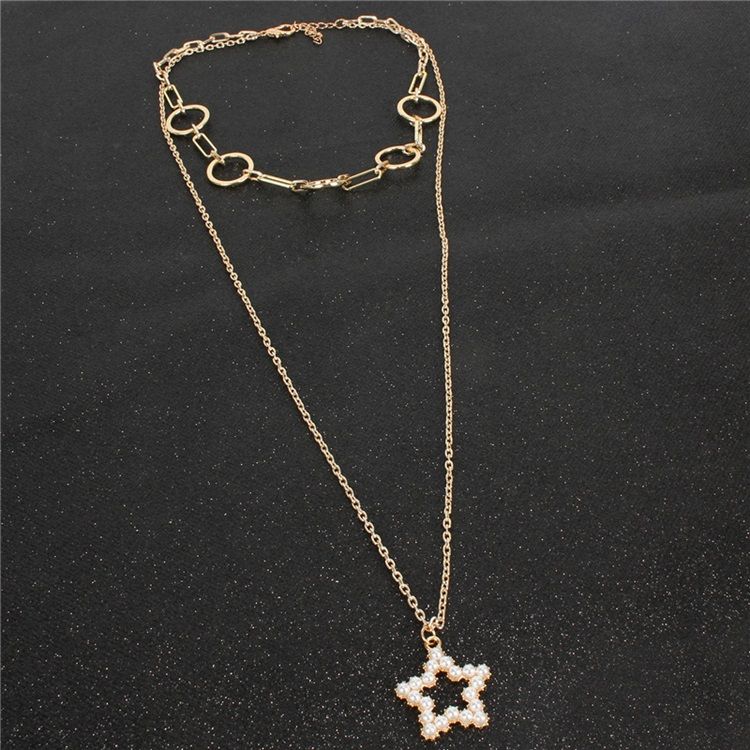 Pearl Inläggningar Söta Kvinnliga Halsband