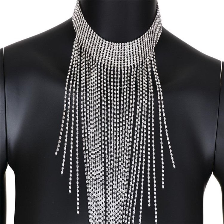 Rhinestone Choker Halsband
