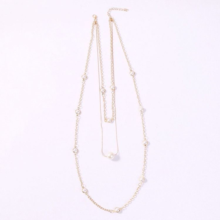Sweet Pearl Inläggningar Kvinnliga Halsband