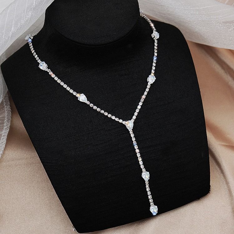 Water Drop E-Plating Kvinnliga Halsband