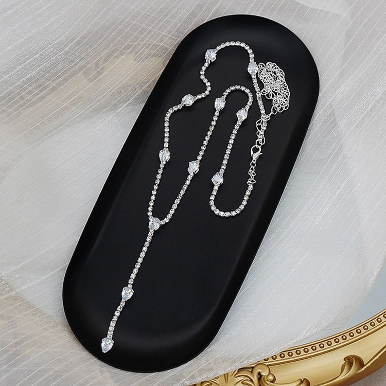 Water Drop E-Plating Kvinnliga Halsband