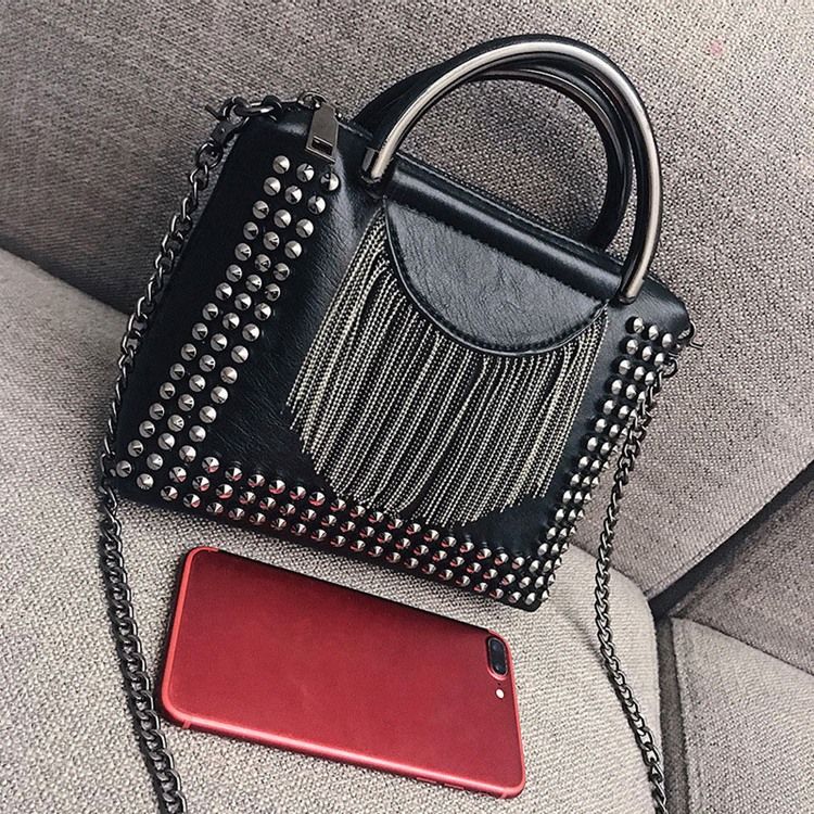 Nit Pu Vanliga Rektangulära Crossbody-Väskor