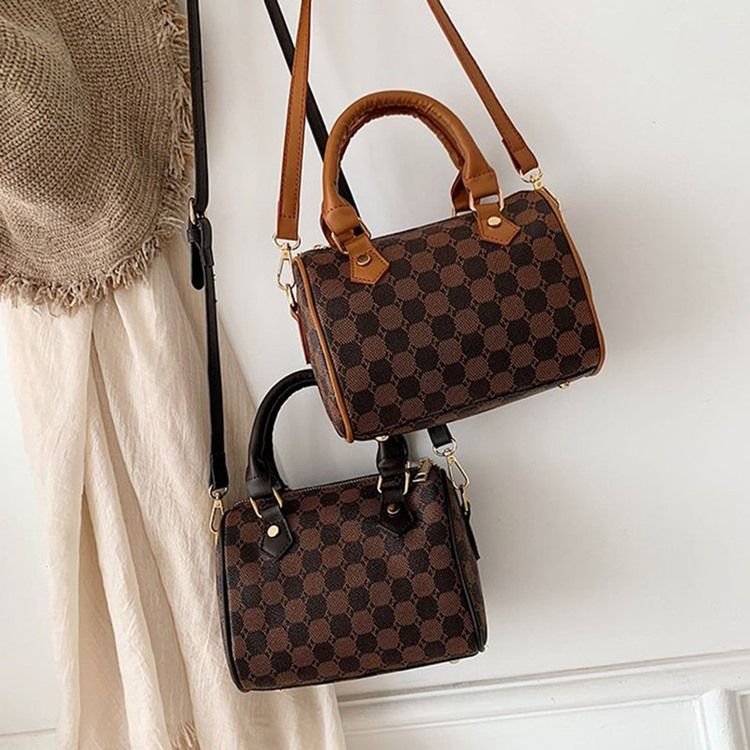 Polka Dots Print Pu Kuddar Tygpåsar