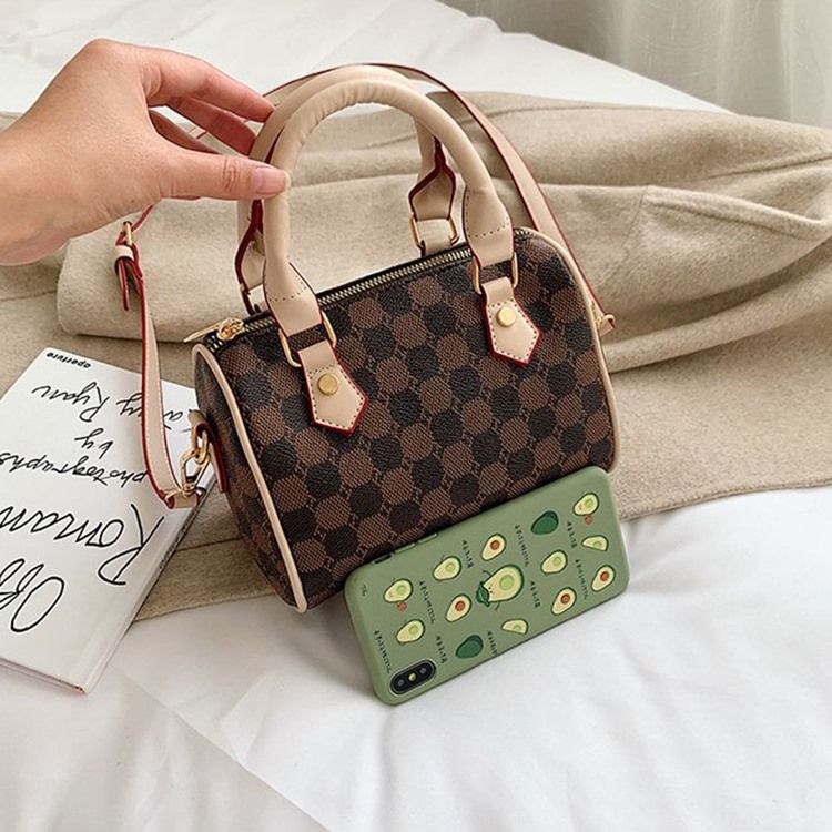 Polka Dots Print Pu Kuddar Tygpåsar