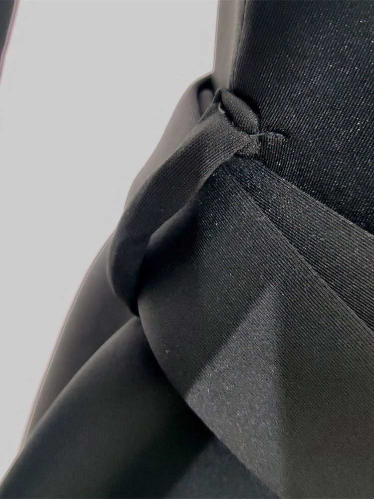 Vanlig Vanlig Asymmetrisk Långärmad Mellanlång Blus För Kvinnor