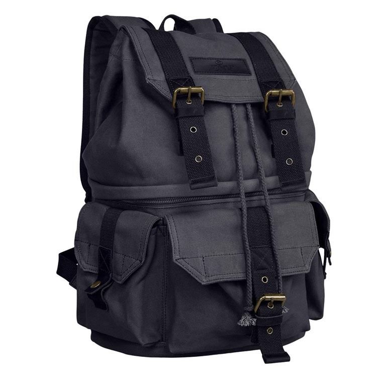 Vanlig Canvas Slr-Kameraryggsäck