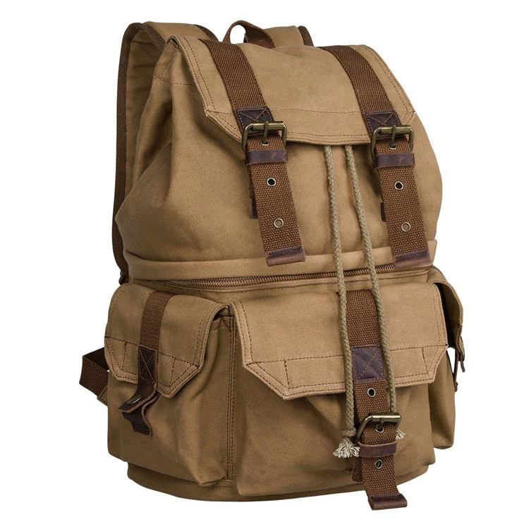 Vanlig Canvas Slr-Kameraryggsäck