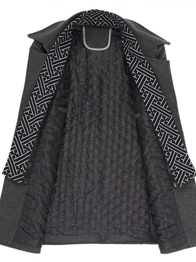 Dubbellager Standard Enkel Enkelknäppt Slim Coat