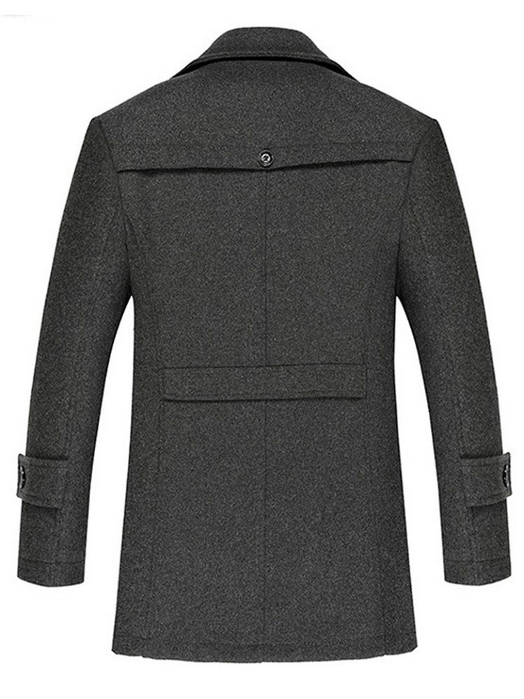 Dubbellager Standard Enkel Enkelknäppt Slim Coat