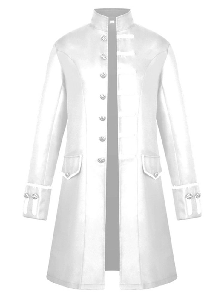 Vintage Plain Period Långärmad Polyester Kostymer