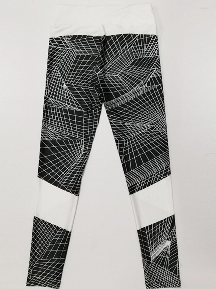 Andas Geometriska Push Up Gym Sport Leggings Yoga Byxor Tiktok Leggings Med Hög Midja