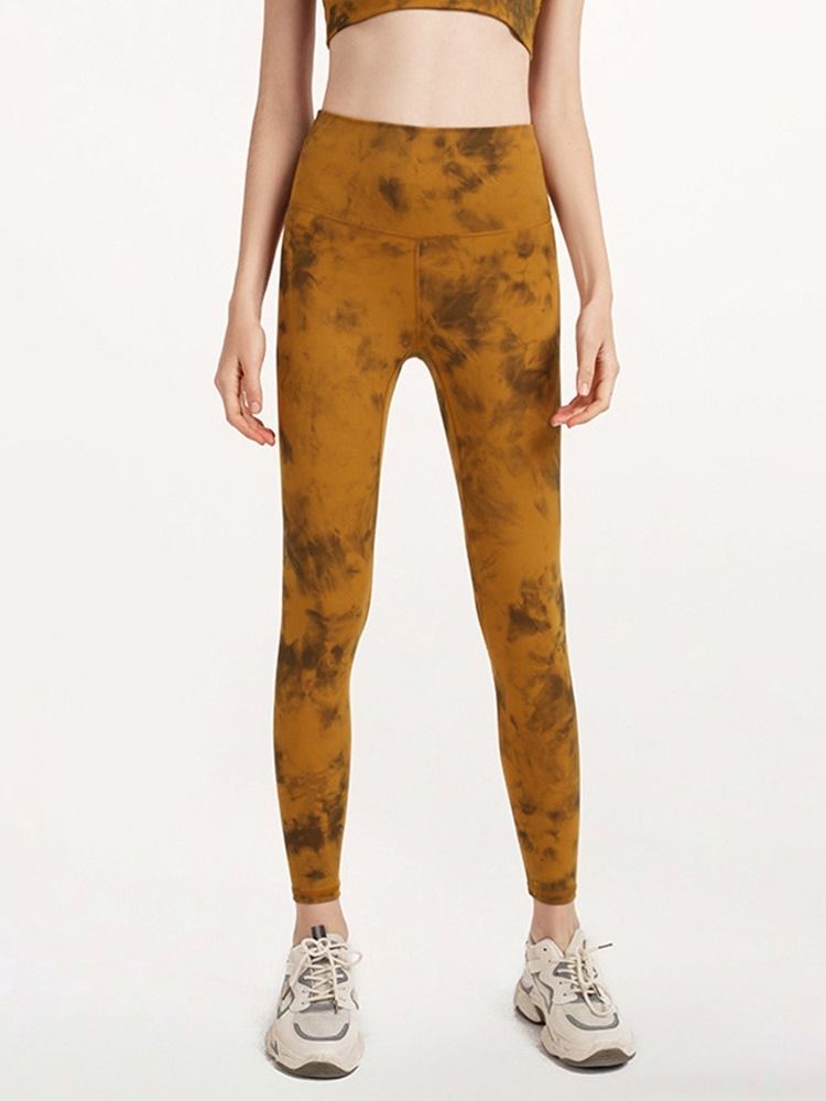 Andas Kamouflage Nylon Dam Badminton Byxor Yoga Byxor Hög Midja Tiktok Leggings