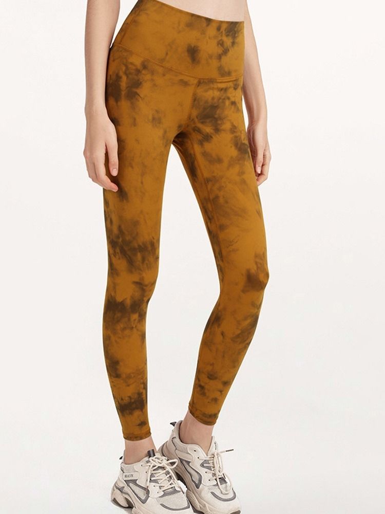 Andas Kamouflage Nylon Dam Badminton Byxor Yoga Byxor Hög Midja Tiktok Leggings