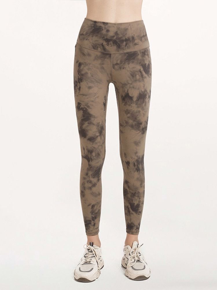 Andas Kamouflage Nylon Dam Badminton Byxor Yoga Byxor Hög Midja Tiktok Leggings