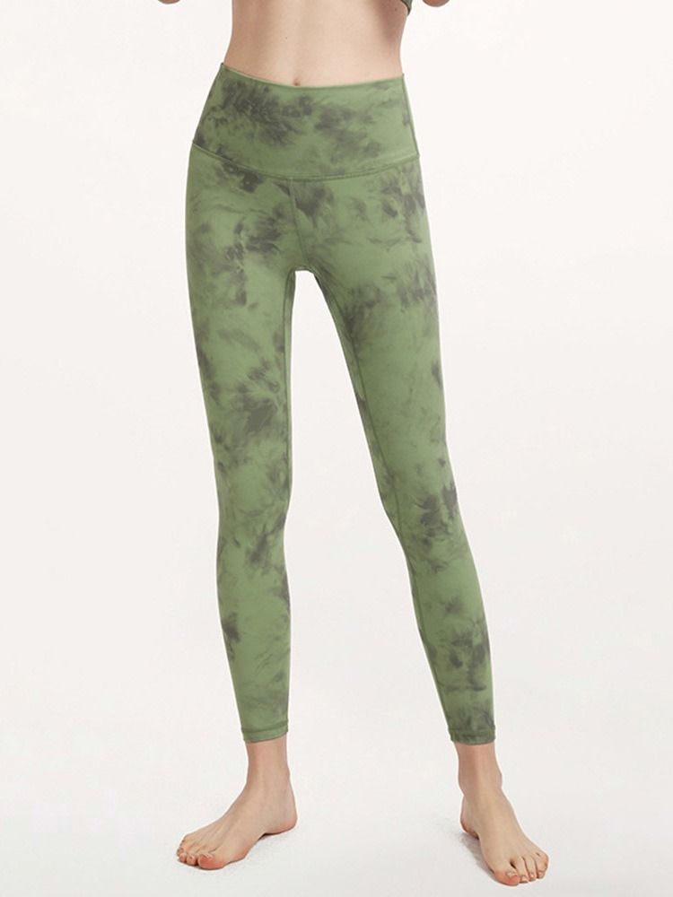 Andas Kamouflage Nylon Dam Badminton Byxor Yoga Byxor Hög Midja Tiktok Leggings