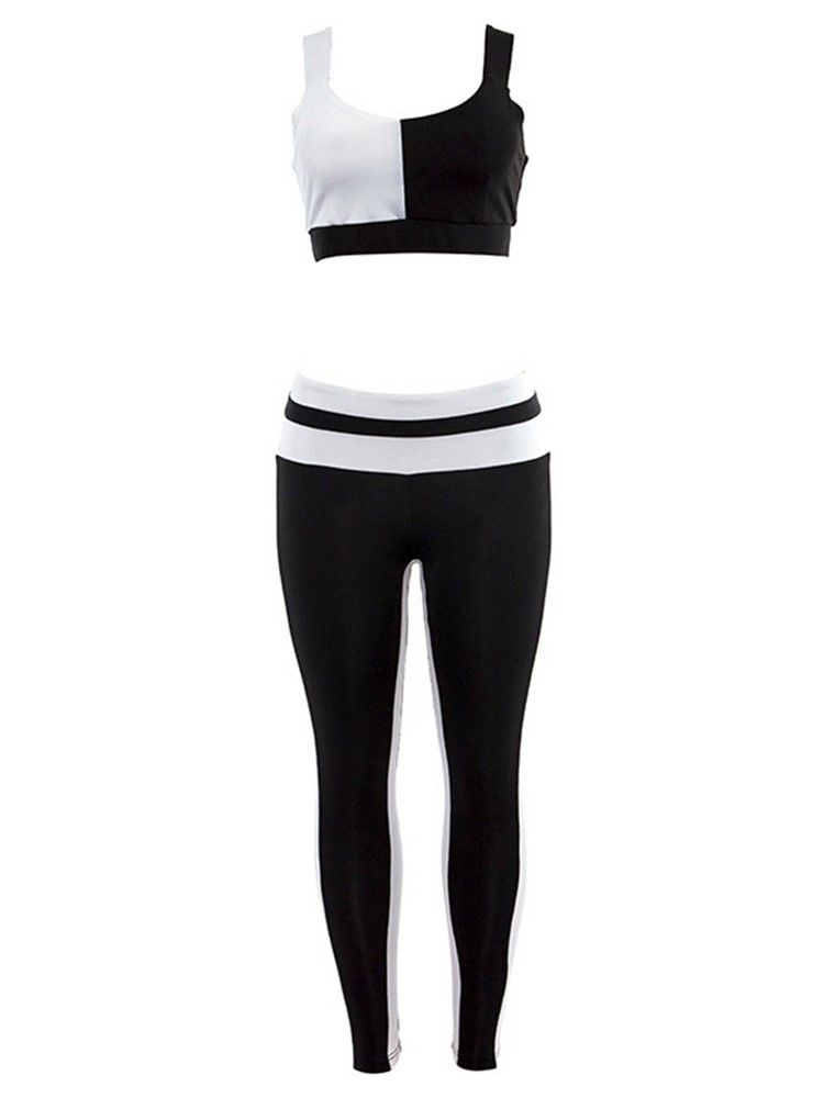 Andas Patchwork Ärmlösa Yogasportset