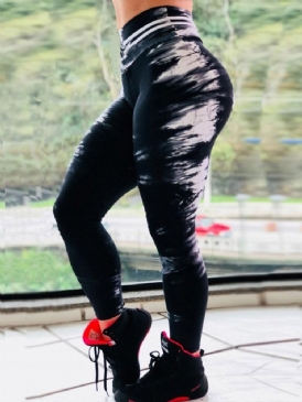 Andastryck Gym Sport Fitness Leggings Yogabyxor Tiktok Leggings Med Hög Midja