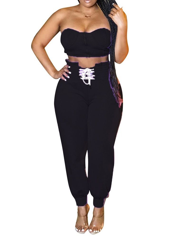 Andningsbar Solid Polyester Ärmlös Fullängds Klädsatser