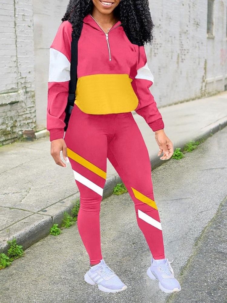 Anti-Svett Patchwork Color Block Nylon Badminton Pullover Klädset