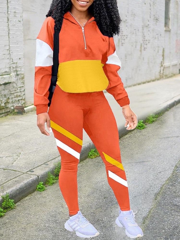 Anti-Svett Patchwork Color Block Nylon Badminton Pullover Klädset