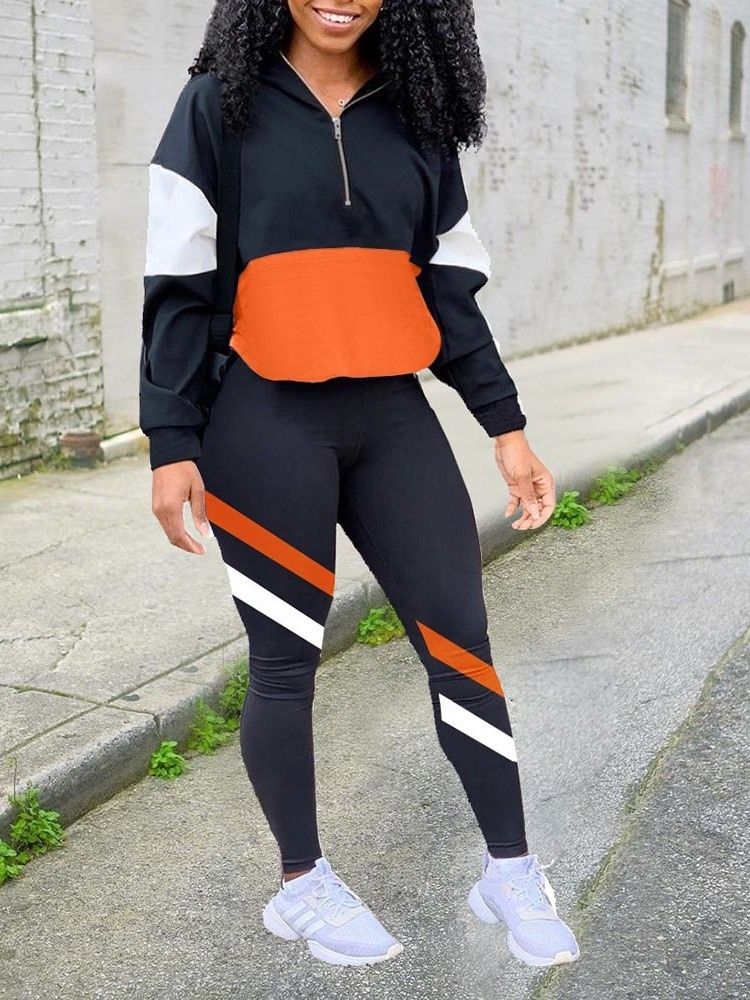 Anti-Svett Patchwork Color Block Nylon Badminton Pullover Klädset