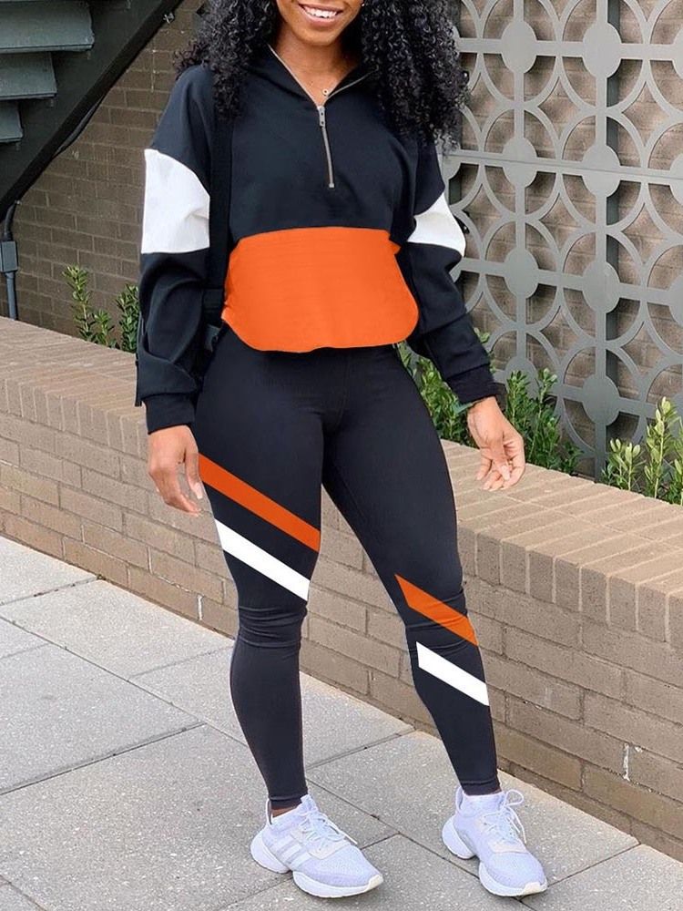 Anti-Svett Patchwork Color Block Nylon Badminton Pullover Klädset
