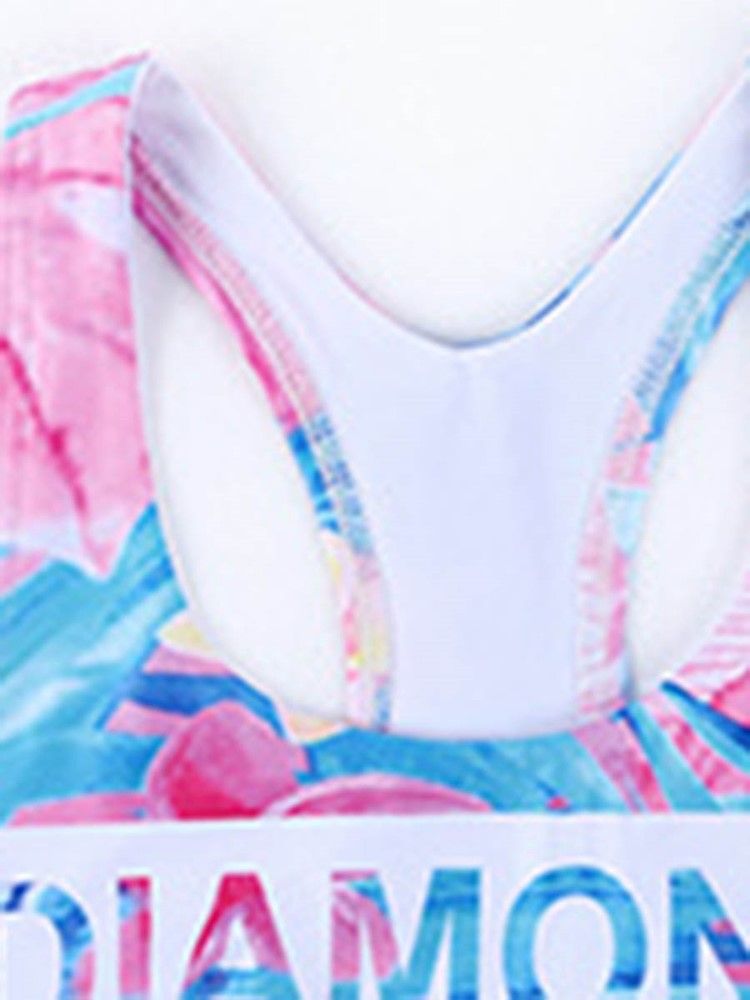 Anti-Svett Patchwork Floral Pullover Sports Set