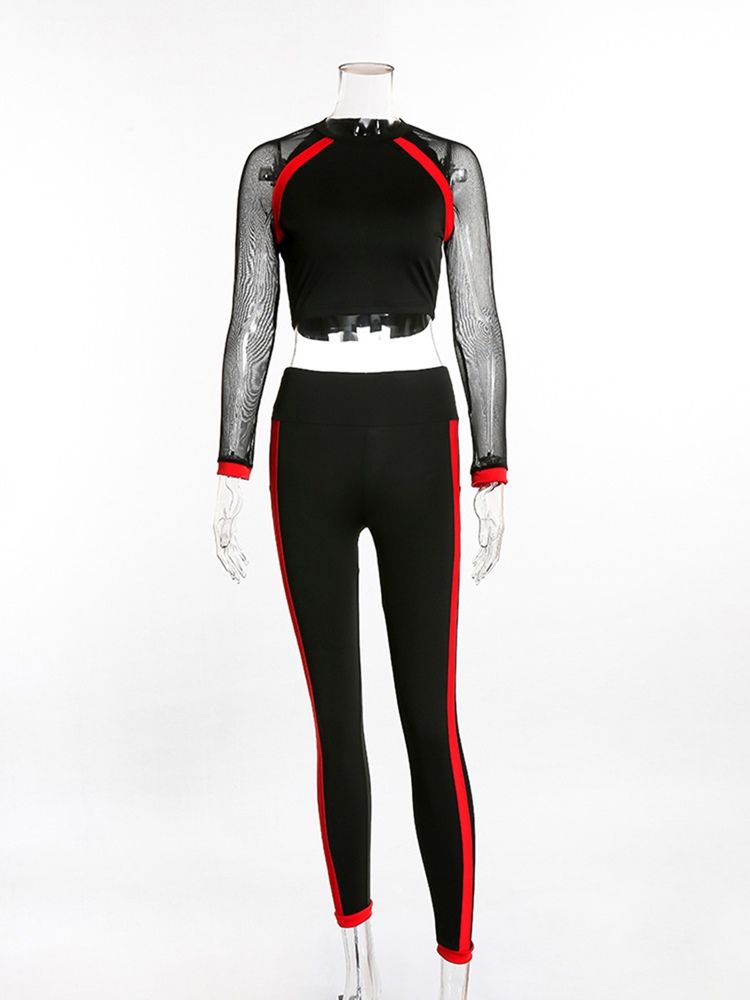 Anti-Svett Solid Patchwork Volleybollsportset