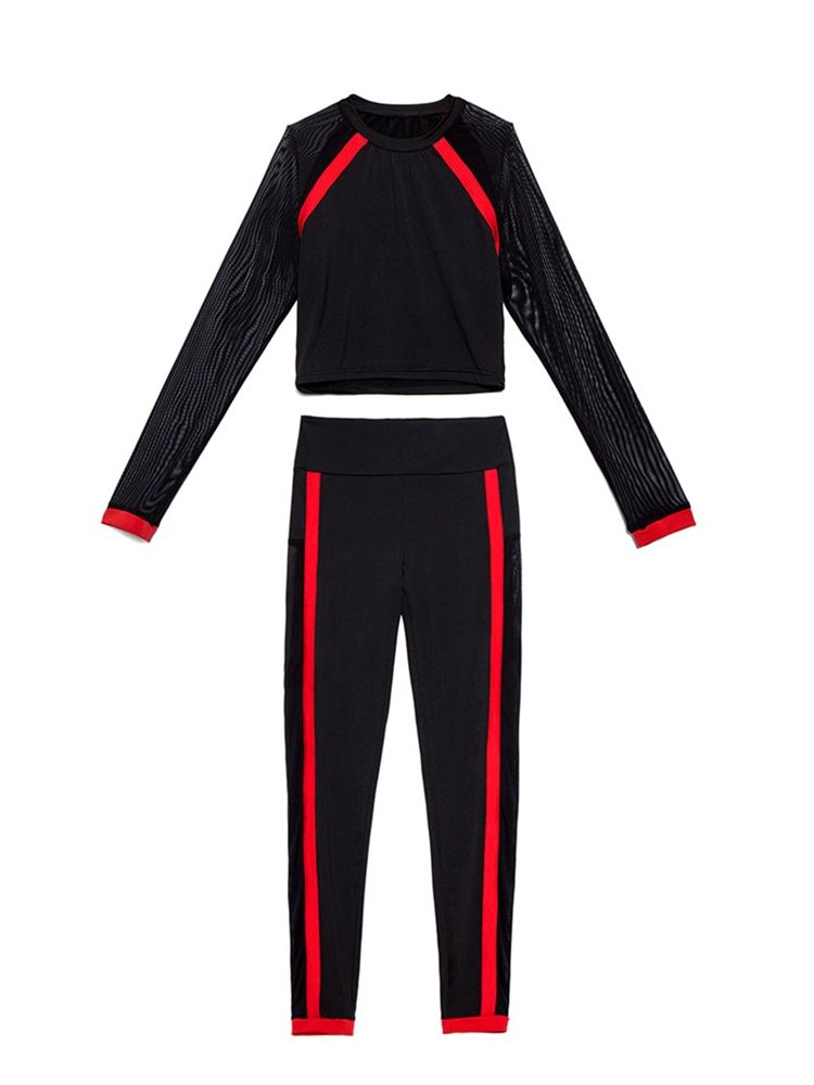 Anti-Svett Solid Patchwork Volleybollsportset