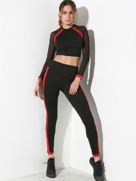 Anti-Svett Solid Patchwork Volleybollsportset