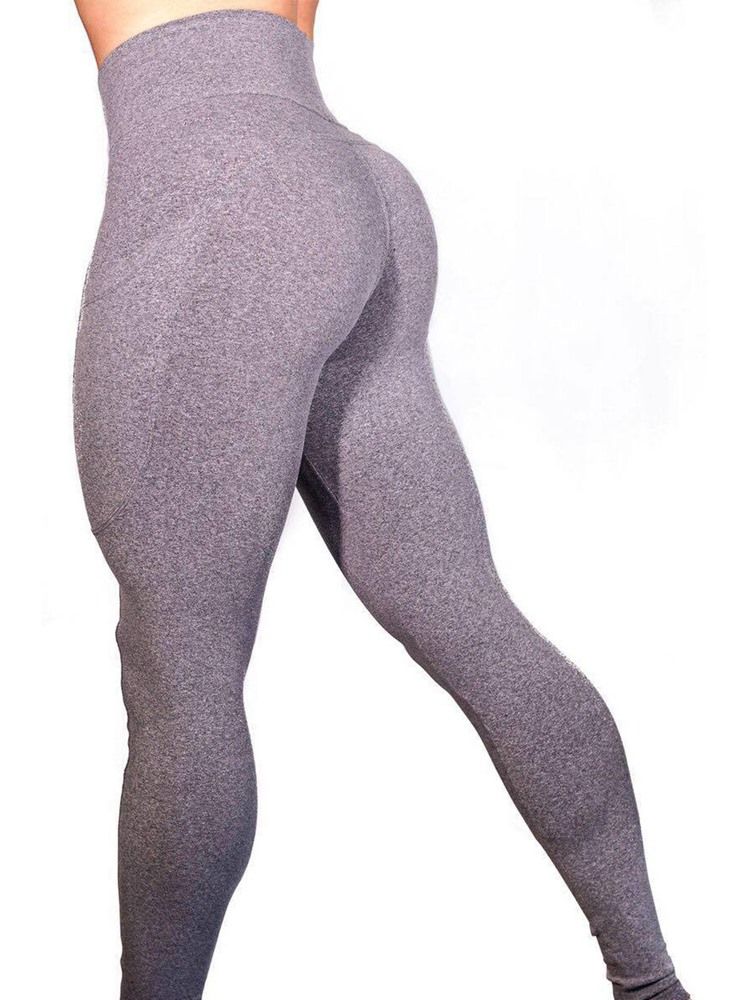 Anti-Svettfickor Solida Yoga Leggings Yoga Byxor Tiktok Leggings Med Hög Midja