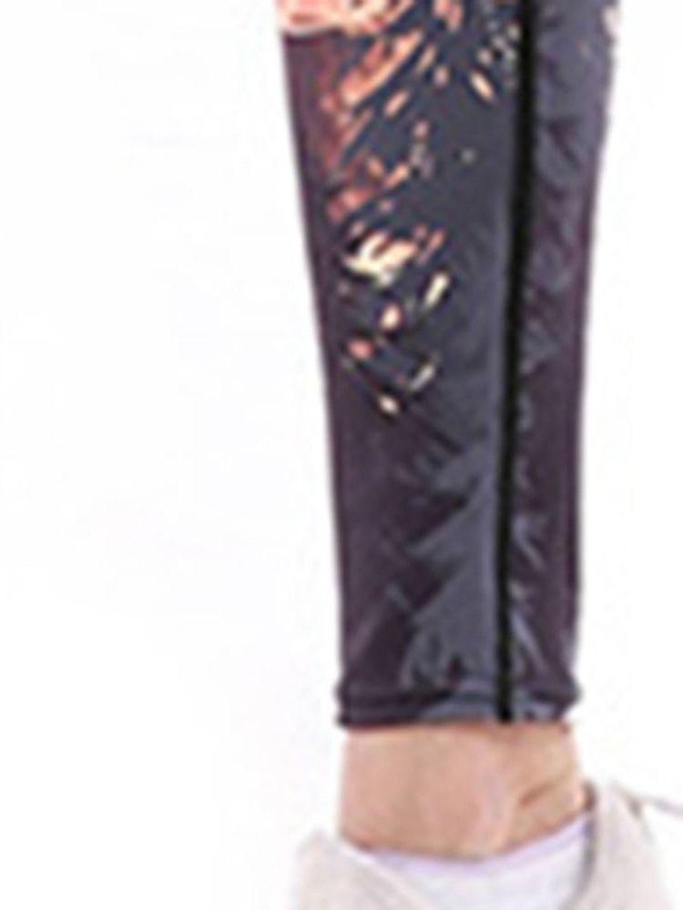 Anti-Svetttryck Cartoon Yoga Byxor Tiktok Leggings Med Hög Midja