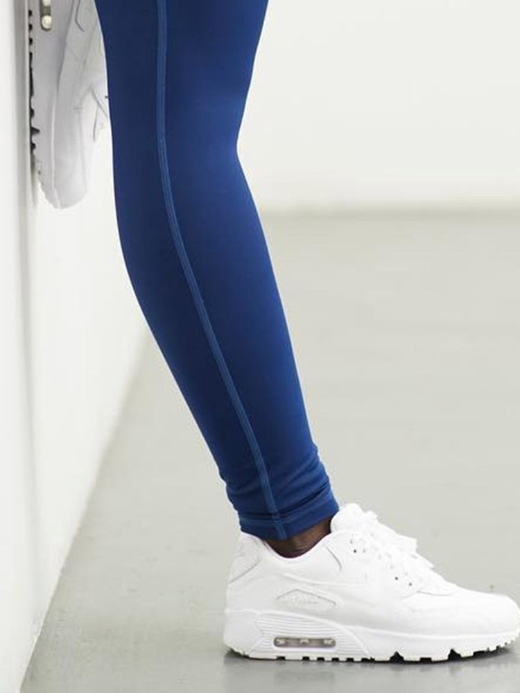 Dam Fitness Gym Sport med hög midja Yoga Byxor High Waist Tiktok Leggings