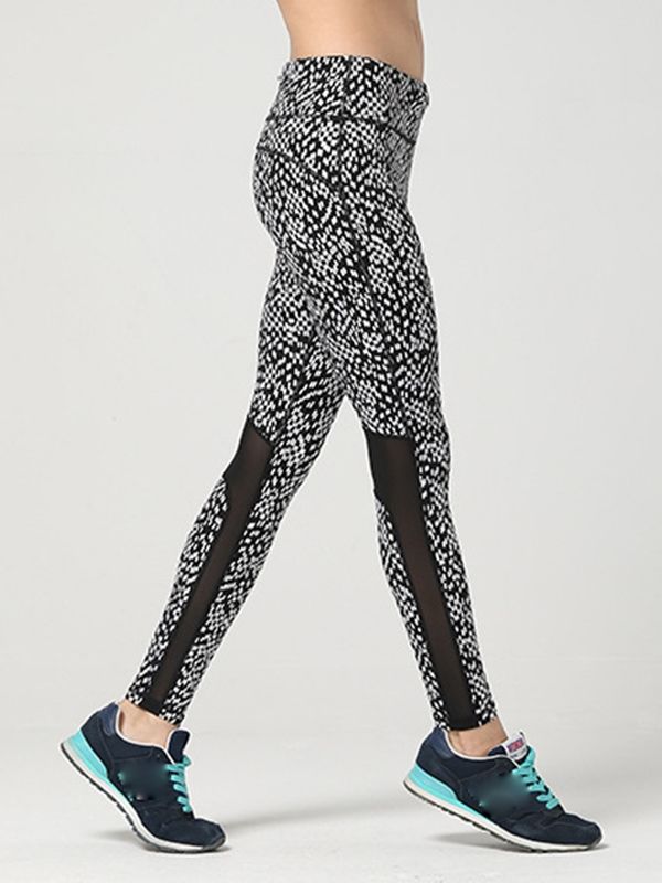Damer Anti-Svett Ankel Längd Gym Sport Yoga Byxor Hög Midja Tiktok Leggings