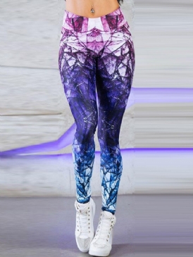 Diamond Pattern High-Wist Full Längd Yoga Byxor Tiktok Leggings Med Hög Midja