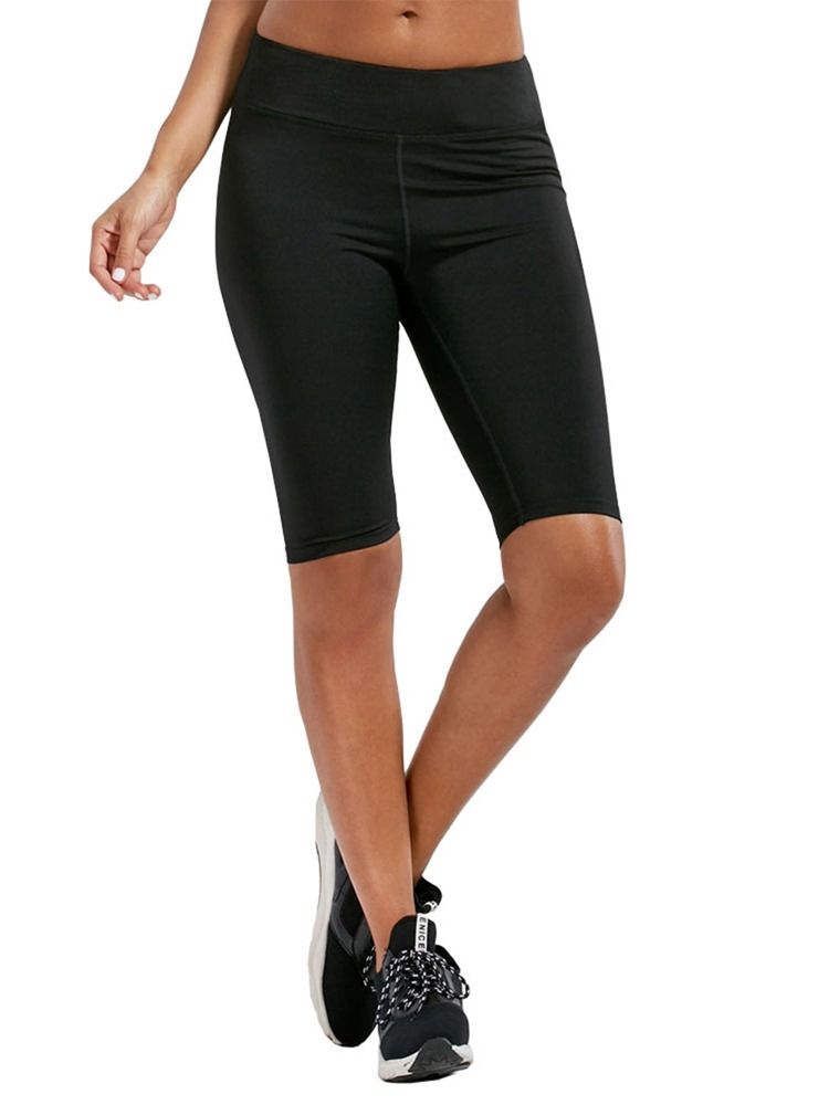 Gym Sport Seamless Andningsbara Knälånga Leggings Yogabyxor Tiktok Leggings Med Hög Midja