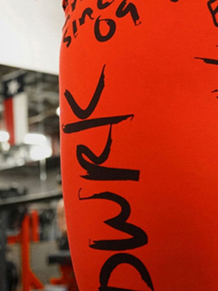 Kvinnors Brevtryck Fitness Löp Yoga Leggings Tiktok Leggings Med Hög Midja