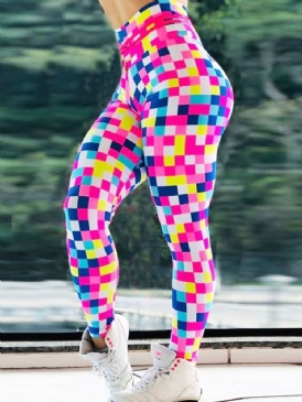 Mosaiktryck Andas Hög Midja Leggings För Kvinnor Yogabyxor Hög Midja Tiktok Leggings