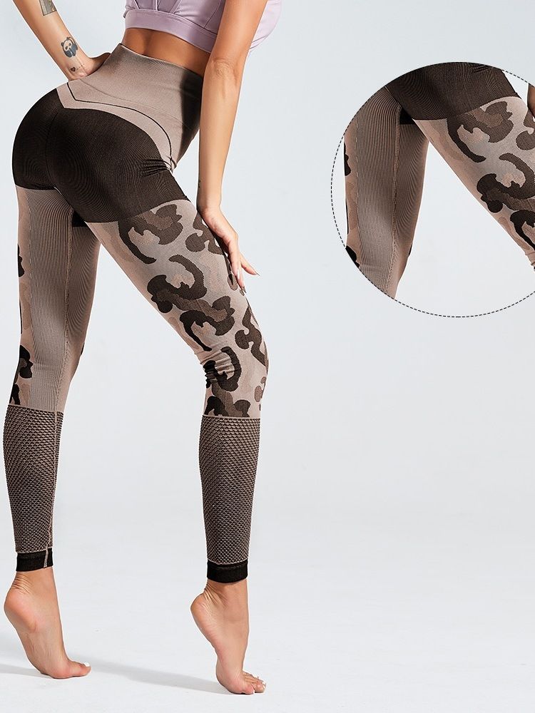 Nylon Spring Yoga Byxor Tiktok Leggings Med Hög Midja
