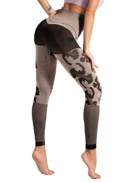 Nylon Spring Yoga Byxor Tiktok Leggings Med Hög Midja