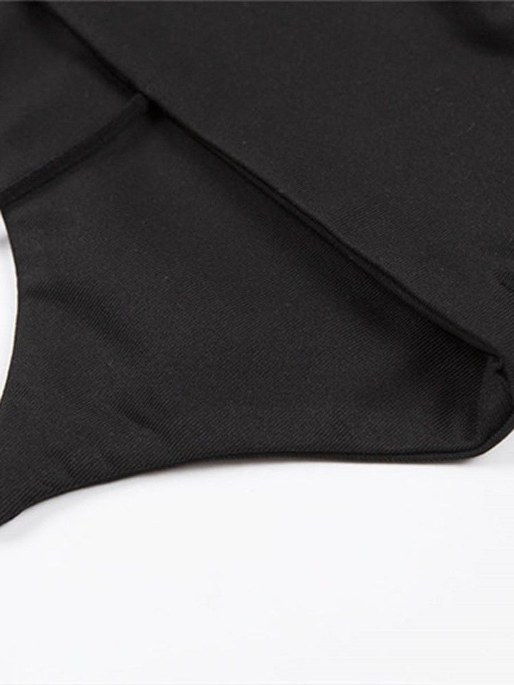 Polyester Solida Shorts Ärmlösa Sportset