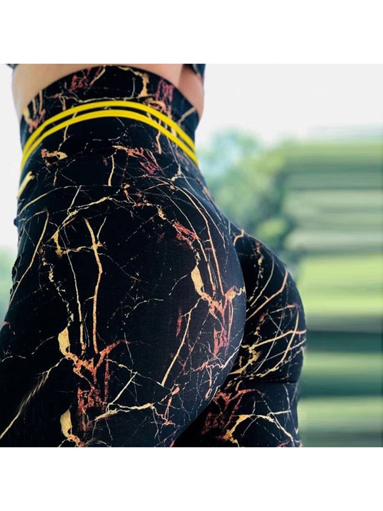 Quick Dry Print Hög Midja Leggings För Kvinnor Yogabyxor Hög Midja Tiktok Leggings