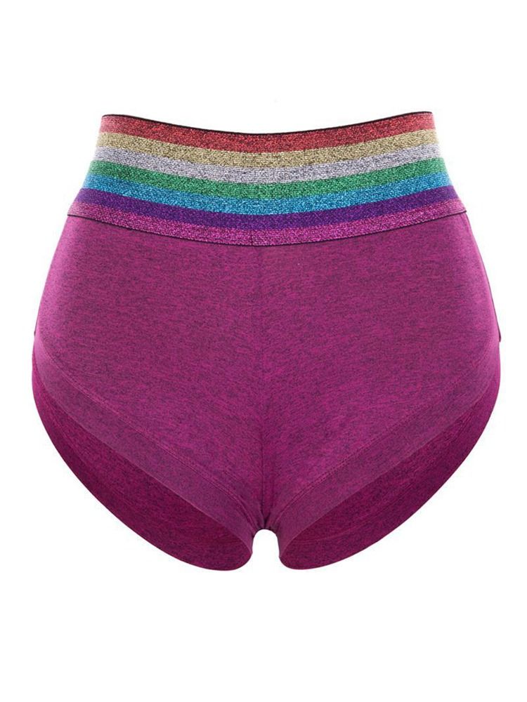 Rainbow Patchwork Shorts Sommar Gym Sports Yoga Byxor
