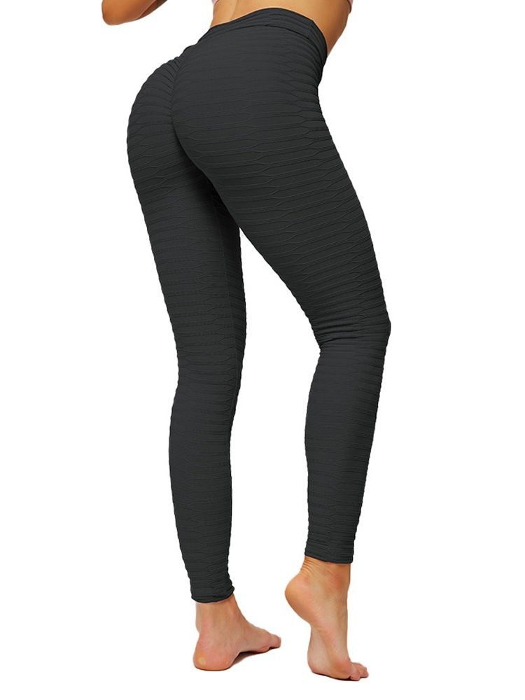 Randig Nylon Kvinna Ankel Lång Yoga Byxor Hög Midja Tiktok Leggings