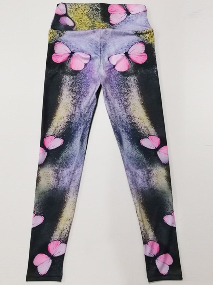 Skriv Ut Andas Hög Midja Push Up Gym Sport Yoga Byxor Hög Midja Tiktok Leggings